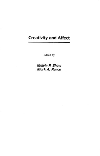 Creativity and Affect