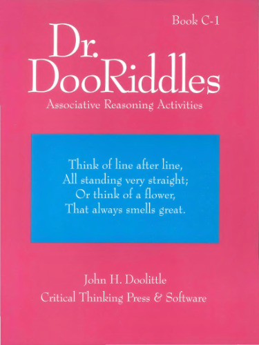 Dr. DooRiddles, Book C-1, Associative Reasoning Activities