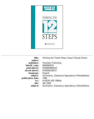Working the 12 Steps