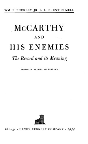 McCarthy And His Enemies