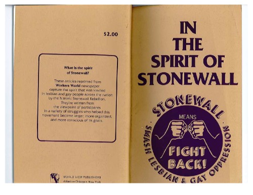In the Spirit of Stonewall