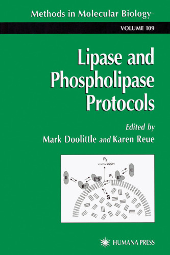 Lipase and Phospholipase Protocols (Methods in Molecular Biology, 109)