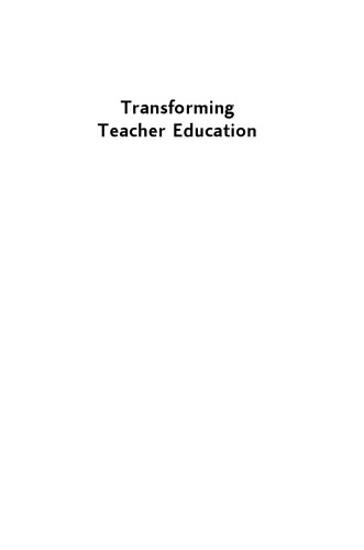 Transforming Teacher Education: Lessons in Professional Development