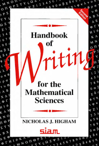 Handbook of Writing for the Mathematical Sciences