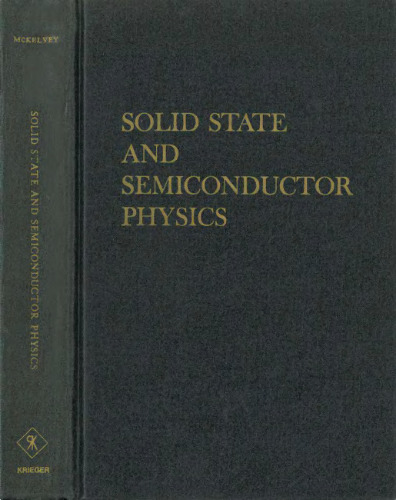Solid state and semiconductor physics