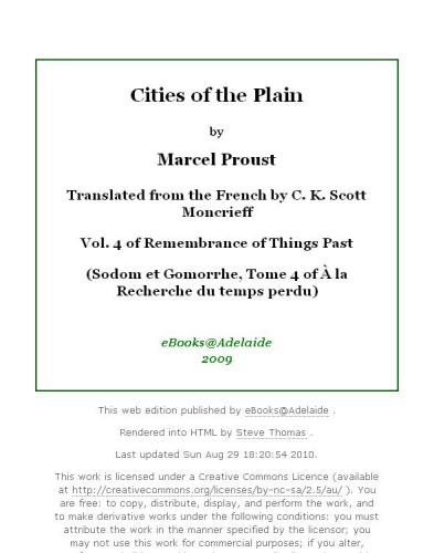 Sodom and Gomorrah: Cities of the Plain