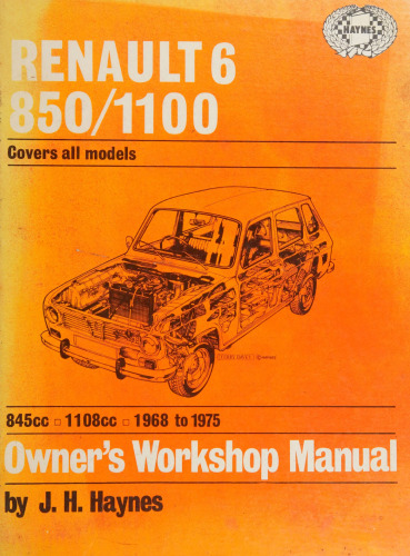 Haynes Renault 6 850/1100 Owners Workshop Manual