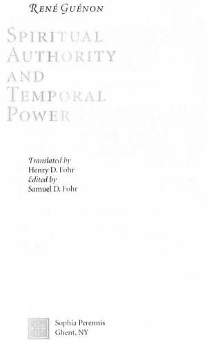 Spiritual Authority and Temporal Power (cleaned)