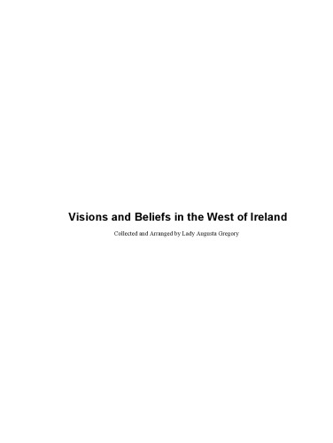 Visions and beliefs in the west of Ireland