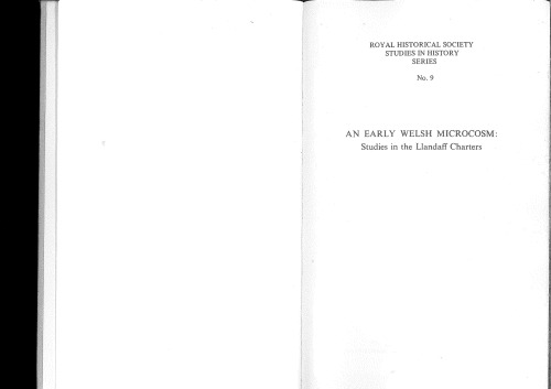 An Early Welsh Microcosm: Studies in the Llandaff Charters