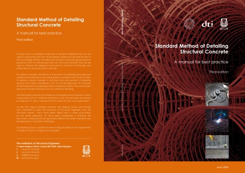 Standard method of detailing structural concrete: a manual for best practice