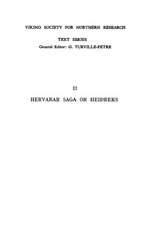 Hervarar Saga Ok Heidreks