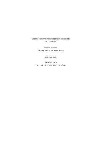Clemens Saga: The Life of St Clement of Rome