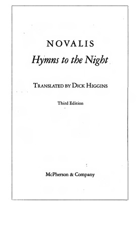 Hymns to the Night (English and German Edition)
