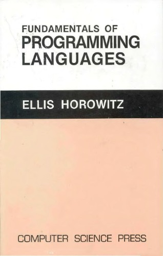 Fundamentals of programming languages