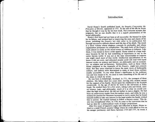An Enquiry Concerning the Principles of Morals