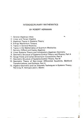 General Algebraic Ideas