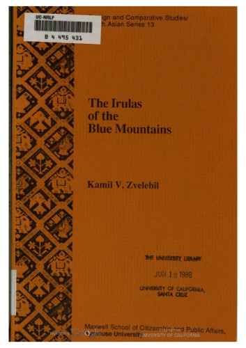 The Irulas of the Blue Mountains