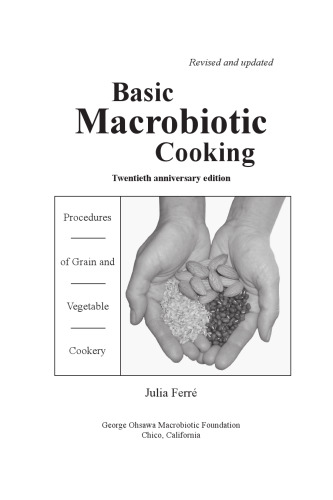 Basic Macrobiotic Cooking.