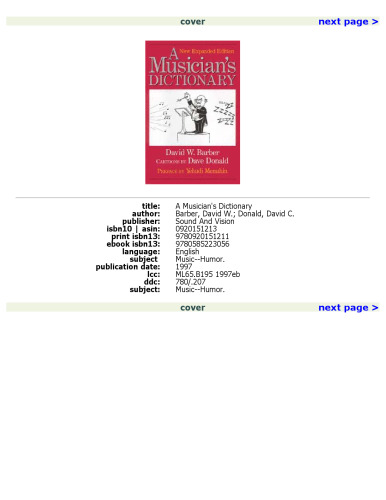A Musician's Dictionary