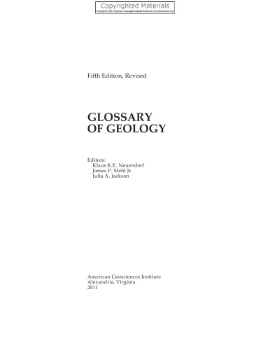 Glossary of Geology