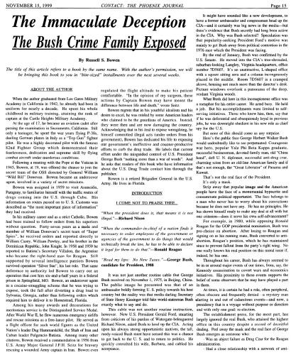 The Immaculate Deception: The Bush Crime Family Exposed