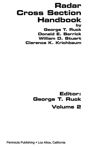 Radar Cross Section Handbook