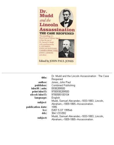 Doctor Mudd and the Lincoln assassination