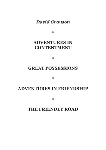 Adventures in Contentment