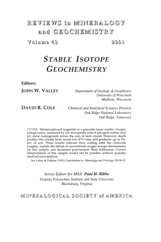 Stable Isotope Geochemistry