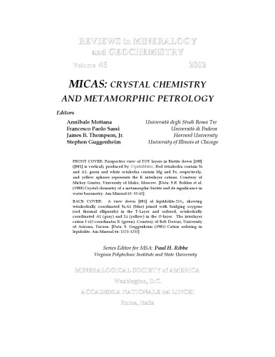 Micas - Crystal Chemistry and Metamorphic Petrology