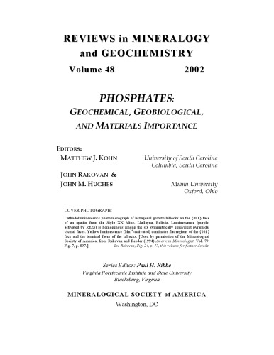 Phosphates - Geochemical, Geobiological, and Materials Importance
