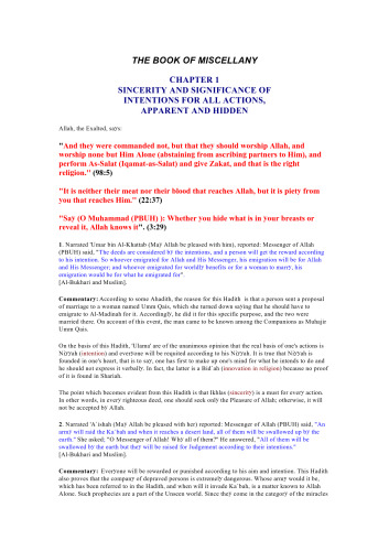 Gardens of the Righteous: Riyadh As-Salihin