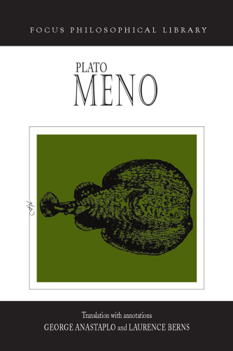 Plato : Meno (Focus Philosophical Library)