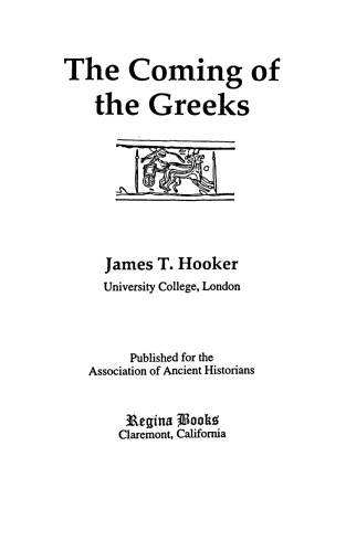 The Coming of the Greeks