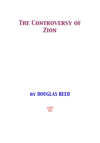 The Controversy of Zion