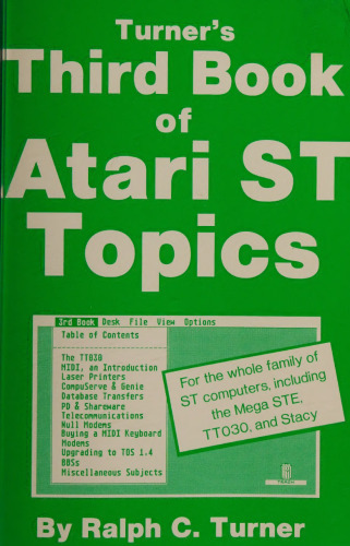 Turner's Third Book of Atari ST Topics