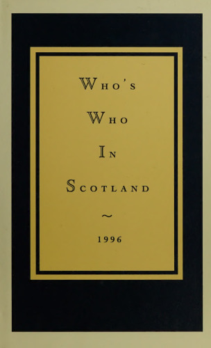Who's Who In Scotland 1996