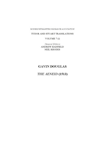 Gavin Douglas, The Aeneid (1513) Part 1: Introduction, Books I–VIII