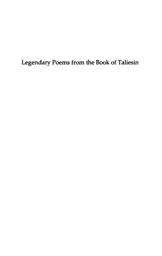 Legendary Poems From The Book Of Taliesin