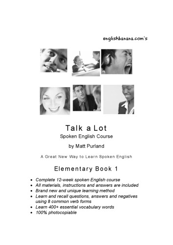 Talk a Lot Spoken English Course: Bk. 1: Elementary