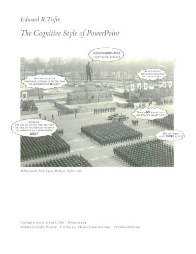 The cognitive style of power point