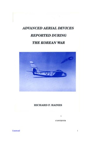 Advanced Aerial Devices Reported During the Korean War