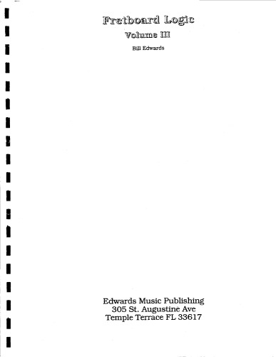 Fretboard Logic III Applications: Creative and Analytical