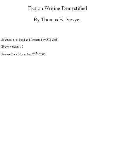 Fiction Writing Demystified