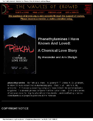Pihkal: A Chemical Love Story