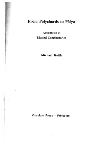 From Polychords to Polya : Adventures in Musical Combinatorics