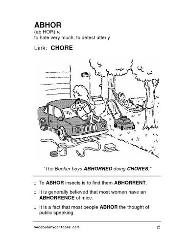 Vocabulary Cartoons: SAT Word Power