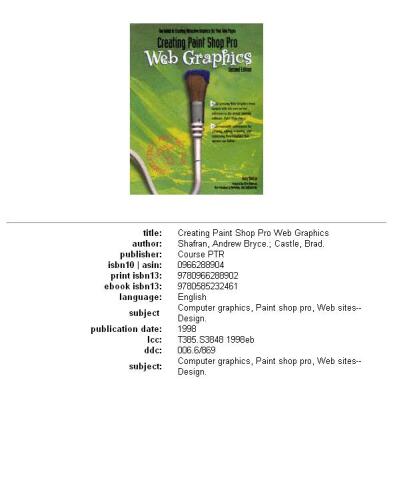 Creating Paint Shop Pro Web Graphics