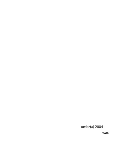 Umbr(a): War